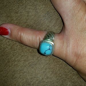 Turquoise silver ring